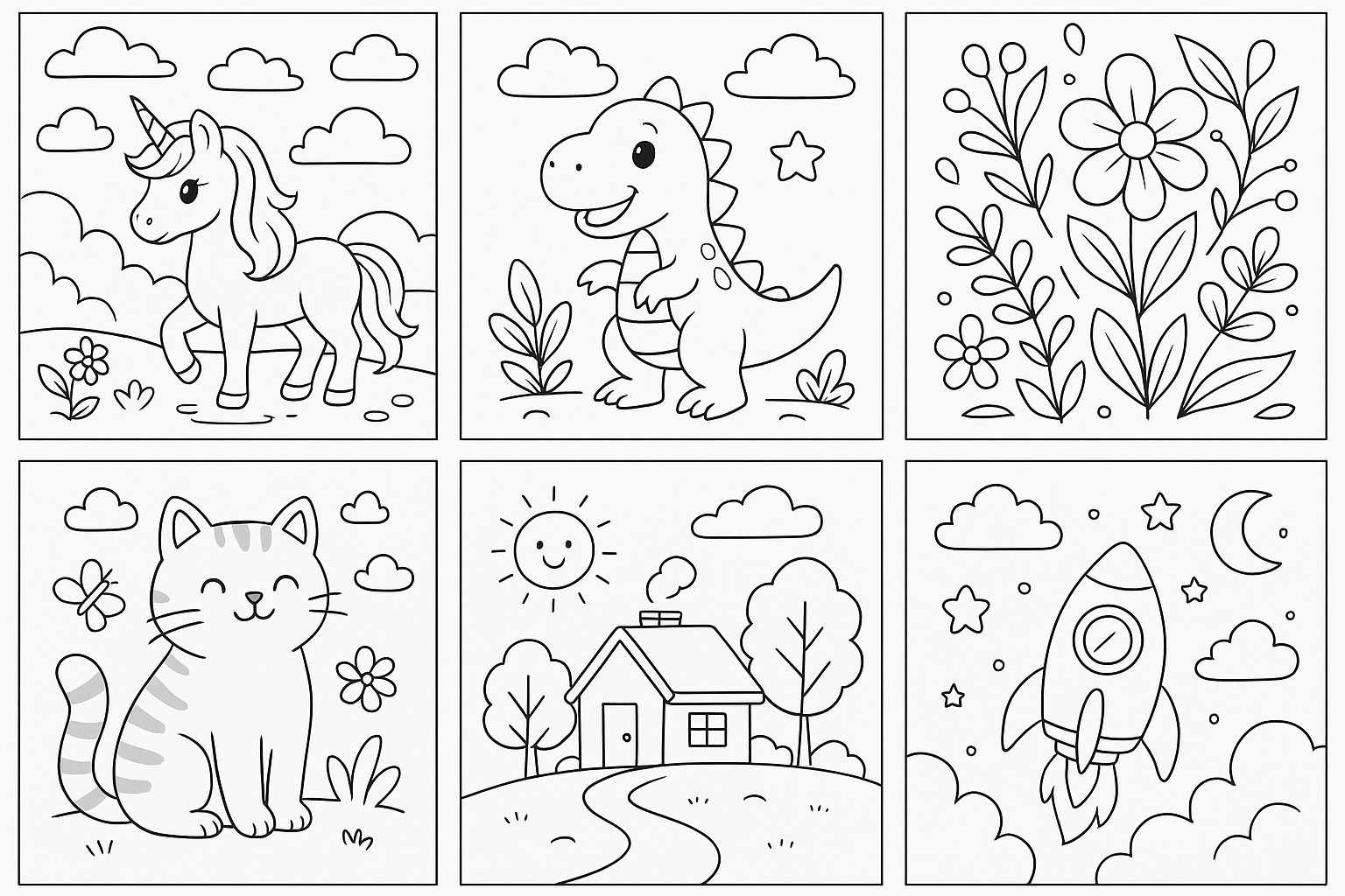 coloring book page preview banner